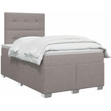  Boxspring krevet s madracem Sivosmeđa 120 x 190 cm Tkanina | shoptok.hr