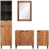  Setovi za kupaonicu 4 pcs Acacia smeđi finiš Čvrsto drvo manga | shoptok.hr