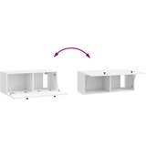 TV ormar za zid 78,5 x 31 x 30 cm Bijela visokog sjaja | shoptok.hr
