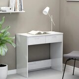 vidaXL radni stol visoki sjaj bijeli 80 x 40 x 75 cm od iverice Cijene