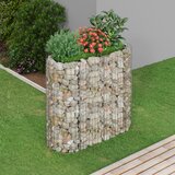  Gabionska povišena gredica od pocinčanog željeza 120x50x100 cm | shoptok.hr