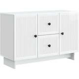 vidaXL Strani šal Bela visok sijaj 89 x 34,5 x 60 cm Inženirski les, (5000218013) | Shoptok.si