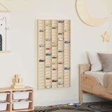  Stenska vitrina s polico Bež 50 x 4,5 x 96 cm Konstruiran les, (5000200495) | Shoptok.si