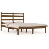 The Living Store Posteljni okvir medeno rjav iz trdne borovine 200x200 cm - Posteljni Okvir, (21526230) | Shoptok.si