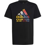 Adidas Dječja pamučna majica kratkih rukava boja: crna, s tiskom Cijene