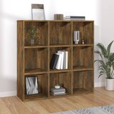 vidaXL Ormarić za knjige boja dimljenog hrasta 98 x 30 x 98 cm Cijene