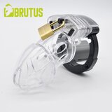 Brutus Alpha Cage Chastity Cage Clear Cene