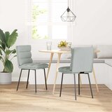  Blagovaonske stolice 2 kom svjetlosive baršunaste Light grey | Shoptok.si