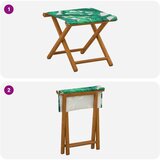  Ležaljka 2 pcs Čvrsto drvo eukaliptusa Uzorak lista | shoptok.hr