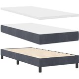  Krevet s opruga kutije Tamno siva 100 x 200 cm Baršun | shoptok.hr