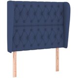  Uzglavlje s ušima plavo 103x23x118/128 cm od tkanine | shoptok.hr