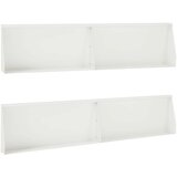  Zid za zadržavanje 4 kom. 100 x 12 x 30 cm Čelik Bijela | shoptok.hr