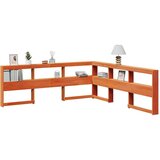  Knjižnica vzglavje L-oblike voščeno rjava 180 cm trdna borovina, (21792179) | Shoptok.si