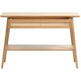 Unique Furniture Stranska mizica z mizno ploščo v hrastovem dekorju 40x110 cm Barrali – | Shoptok.si