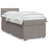 Maison Chic Box spring postelja - Vzmetna postelja z vzmetnico taupe 80x200 cm blago SL4756, (21887891) | Shoptok.si
