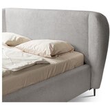 Makamii Svijetlo sivi tapecirani bračni krevet s podnicom 180x200 cm Makana – | shoptok.hr