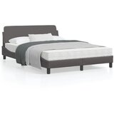 vidaXL Posteljni okvir z vzglavjem siva 120x200 cm umetno usnje Cene
