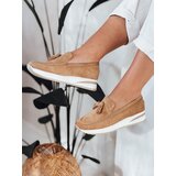 DStreet Mokasyny damskie na lekkim koturnie MOCCKO khaki | Shoptok.si