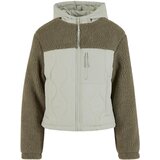 Urban Classics Women's jacket Sherpa Crinkle Nylon Mix light green/stone green | shoptok.hr