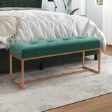 The Living Store Klupa tamnozelena 110 x 36 x 45 cm baršunasta | shoptok.hr
