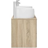  Set namještaja za kupaonicu 3 kom. Hrast sonoma Smeđa 49,5 x 44,5 x 66 cm | Shoptok.si