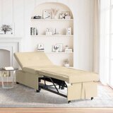  Krevet-sofa na razvlačenje Krema 194 x 50 x 82 cm tkanina | shoptok.hr