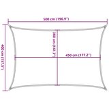  Jedro za zaštitu od sunca 160 g/m² crveno 4 x 5 m HDPE | shoptok.hr