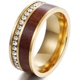 IZMAEL Prsten TR-17030 - Zlatna / Smeđa / 69mm | shoptok.hr