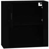  Zidni ormarić crni 80 x 33 x 80 cm od konstruiranog drva | shoptok.hr