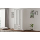 Hanah home Rb-093-01 matte white wardrobe Cene