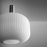  ONLI - Visilica na sajli DOROTY 1xE27/15W/230V beli/sjajni hrom | Eponuda.com