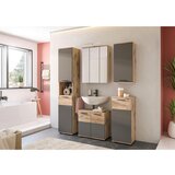 MID.YOU Omara Z Ogledalom Mason, Barva Hrasta, Siva | Shoptok.si