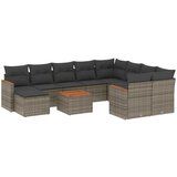  11-dijelni set vrtnih sofa od poliratana s jastucima sivi | shoptok.hr