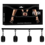 Fetish Submissive Bondage Adjustable Separator Bar 4 Pieces Black | Shoptok.si