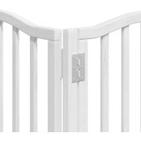 vidaXL Vrata za pse s vratašcima 15 panela sklopiva 750 cm drvo topole | shoptok.hr