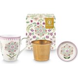 Pip Studio Lily & Lotus Tea for One skodelica z cedilom in podstavkom - 1 set Cene