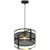 Luster na sajli RIM 1xE27/60W/230V crna/zlatna | Eponuda.com