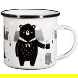 Sass & Belle Bijela emajlirana dječja šalica Bear Adventure - Cijene