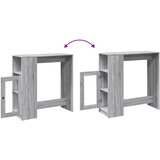  Barski stol s držačima boja hrasta 101x40x103,5 cm drveni | shoptok.hr
