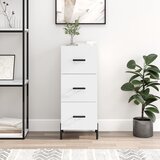 vidaXL Komoda sjajna bijela 34,5 x 34 x 90 cm od konstruiranog drva | shoptok.hr