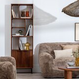 Ixia Smeđa biblioteka od masivnog manga 60x190x30 cm Sagara – | shoptok.hr