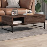  Stolić za kavu boja hrasta 100 x 50 x 35 cm od drva i metala | shoptok.hr