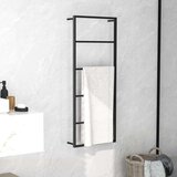 vidaXL Stalak za ručnike crni 45 x 10 x 115 cm čelični | shoptok.hr