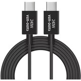 Ven-Dens Super brzi Type-C na Type-C podatkovni kabel - 1.8 m - 240W - Crna Cijene