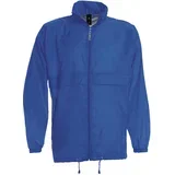 VJETROVKA S KAPULJAČOM ZIP UNISEX B&C SIROCCO ZAGREBAČKO MODRA S