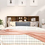 Maison Chic vzglavna omarica - nočna omarica - posteljna omarica dimljeni hrast 180x19x103,5 cm, (21705628) | Shoptok.si