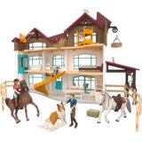 Schleich 42785 - Horse Club - vila Lakeside in ograda za konje - 1 kos. Cene
