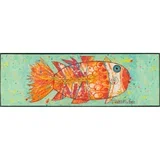 KUHINJSKI TEKAČ Funky Fish 60/180 cm potiskano večbarvno