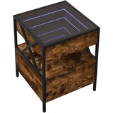  Noćni ormarić s beskonačnim LED boja hrasta 40 x 40 x 51 cm | shoptok.hr