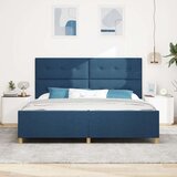  Krevet s plavim okvirom 200x200 cm od tkanine | shoptok.hr
